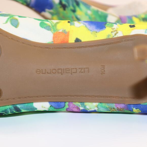Liz Claiborne Peep Toe Floral Heels – Size 10M – New Without Box - Picture 6 of 6